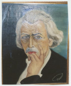 Reproduction du portrait peint (huile sur toile) de Paderewski réalisé par Alice Paderewska