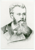 Portrait (dessin?) du chef d'orchestre Hans Richter (1843-1916)