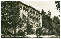 Carte postale avec légende représentant l'angle ouest de la «villa Paderewski» de Riond-Bosson – éditée par O. Sartori à Genève