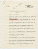 Lettre (avec brouillon) adressée par Paderewski au Juge d'instruction cantonal, à Lausanne, à propos de «l'affaire Simone Giron», de Riond-Bosson le 8 septembre 1940 (pages 1-4)