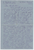 Lettre (avec enveloppe) adressée par Laurence [Alma-Tadema], 14 Hans Crescent à Londres, à Paderewski, à Riond-Bosson, le 6 septembre 1934