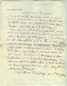 Lettre (avec enveloppe) adressée par le maréchal Foch à «Mon cher Président» Paderewski, de Paris [rue de Grenelle 138] le 9 décembre 1928