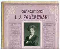 Partition de l'«Intermezzo pollaco» tiré du cahier II (moderne) des «Humoresques de concert» pour piano op. 14 n° 5 de Paderewski (Ed. Bote & G. Bock, Berlin)