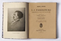 Première biographie de Paderewski parue en 1928 à Lausanne sous la plume de son compatriote et ami Henryk Opienski