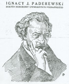 Reproduction d'un dessin de Paderewski d'auteur non identifié réalisé d'après la célèbre photographie Hartsook de 1924 et parue dans un journal polonais à l'occasion de sa nomination au grade de docteur honoris causa de l'Université de Poznan