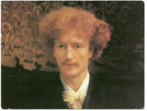 Carte postale de Paderewski – portrait peint réalisé en 1891 (ou 1890?) par Sir Lawrence Alma-Tadema – éditée par le Musée national de Varsovie