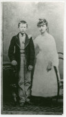 Photographie de Paderewski âgé de 13 ans avec sa sœur Antonina