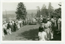 Reportage photographique réalisé à l'occasion du dernier discours prononcé par Paderewski à Oak Ridge (New Jersey), le 22 juin 1941, devant des vétérans polonais de la Première Guerre mondiale