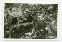 Reportage photographique réalisé à l'occasion du dernier discours prononcé par Paderewski à Oak Ridge (New Jersey), le 22 juin 1941, devant des vétérans polonais de la Première Guerre mondiale