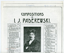 Partition des «Danses polonaises (Tance polskie) pour piano à quatre mains» op. 9 nos 1-3 (cahier I) de Paderewski – n° 1: Krakowiak, n° 2: Mazurek, n° 3: Mazurek (Ed. Bote & G. Bock, Berlin – photocopie